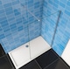 image 4 of Aica Bathrooms 700x1900mm Walk in Wet Room Shower Screen Panel 8mm EasyClean Glass Shower Cubicle | Chrome