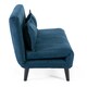 image 5 of Harper 2 Seater Folding Clic Clac Fabric Lounge Futon Sofa Bed (Blue)