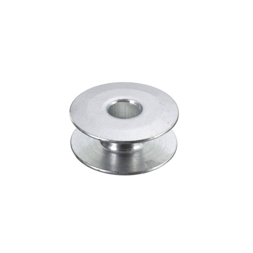 image 1 of Silver Sewing Machine Bobbin Spool Universal Fits for Sewing Machine
