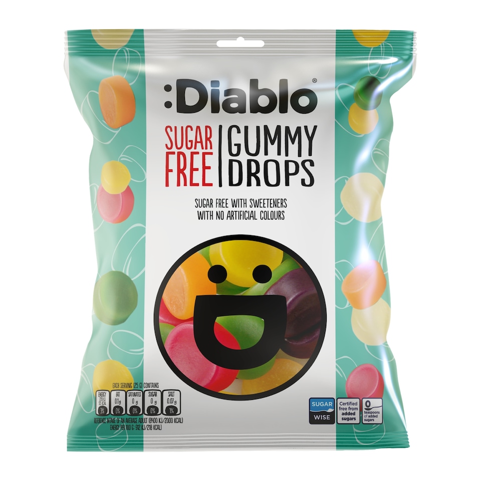 image 1 of Diablo Sugar Free Gummy Drops 75g