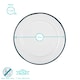 image 3 of Argon Tableware White Enamel Side Plates - 20cm - Navy - Pack of 6 Blue