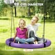 image 4 of AIYAPLAY Nest Swing Set, 100 cm Saucer Tree Swing Set for Kids, Purple
