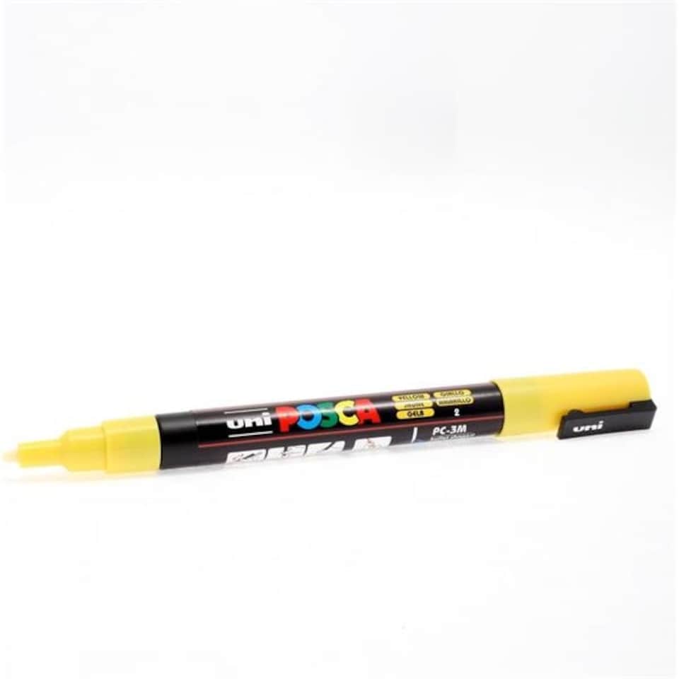 image 1 of Yellow Uni Posca Pc-3M Fine Bullet Tip Permanent Marker Pen