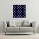 image 2 of White & Red Anchors on Navy (Canvas Print) 46 x 46 x 4cm