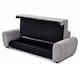 image 5 of Freya 3 Seater Corduroy Sofa Bed | Grey | Light Grey | Three Seater