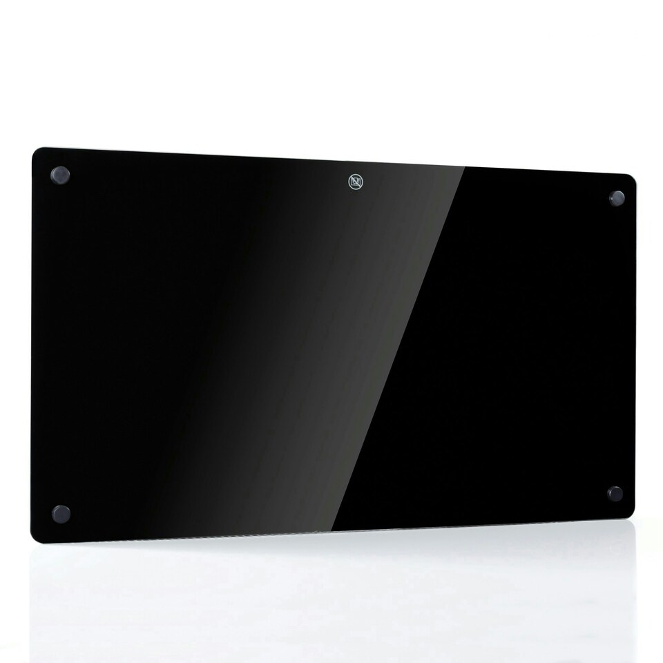 image 1 of Futura 2000W Electric Panel Glass Wall Heater Black