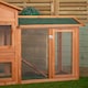 image 3 of 88cm x 1.79m Samuel Alexander Large Wooden Outdoor Hutch for Small Animals with Run