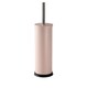 image 1 of Harbour Housewares Toilet Brush & Holder - Matt Pink - Round Stainless Steel Non Slip Rust Resistant Toilet Cleaning Brush Set