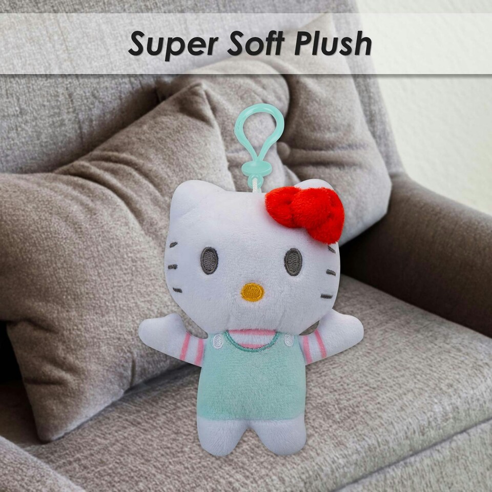 image 1 of Hello Kitty Soft Toy Plush Blue Cute Character Plush Huggable Cuddly 12cm Blue