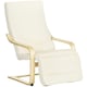 image 6 of HOMCOM Lounge Chair Recliner Adjustable Footrest Home Cream White