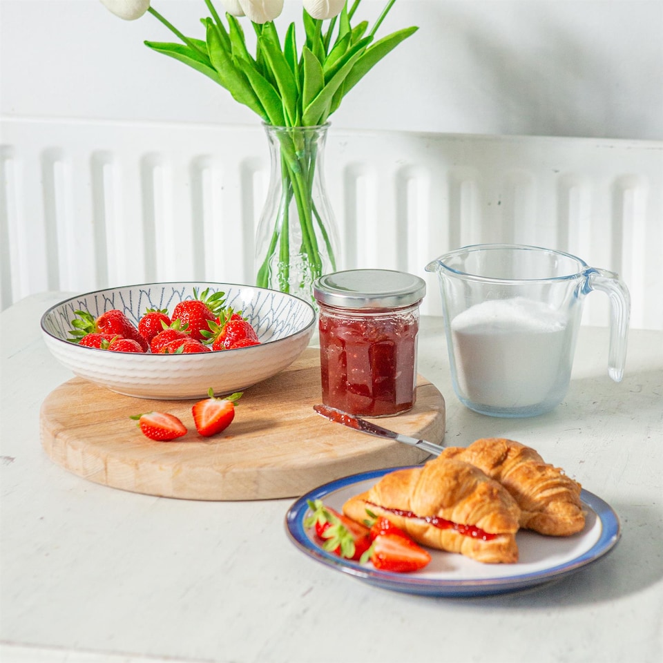 image 1 of Argon Tableware Glass Jam Jars with Lids - 310ml - Pack of 6