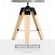 image 3 of HOMCOM Tripod Table Lamp Living Room Night Lighting Bedside Desk Decor
