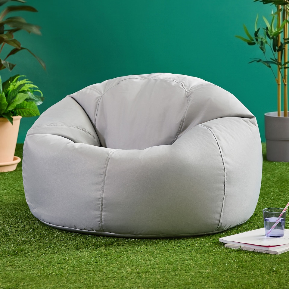 image 1 of Icon Kingston Adult Classic Indoor Outdoor Bean Bag, Grey