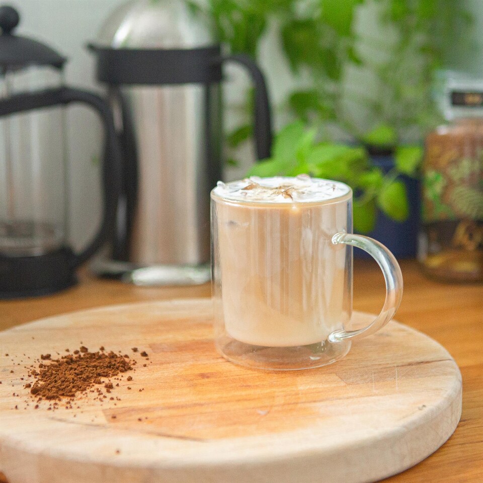 image 1 of Rink Drink Double-Walled Glass Mugs Set - 360ml - Pack of 2 | Clear | Clear