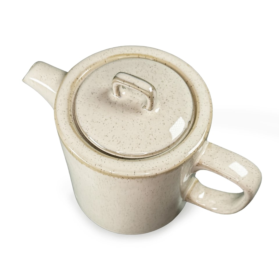 image 1 of Scandi Home Oslo Cream Artisan Glaze Ceramic 1L Infuser Teapot