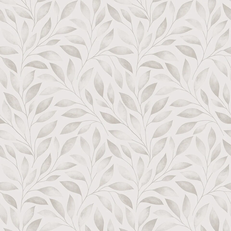 Sample of Gentle Vines Wallpaper in Soft Greys | Grey | Soft Greys