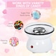 image 4 of HOMCOM 450W Candy Floss Machine, Professional Automatic Cotton Candy Sweet Machine with Candyfloss Sticks, Spoon, Splash Guard, Non-Slip Base for Birthday Christmas Wedding Party, Funfair Style, White