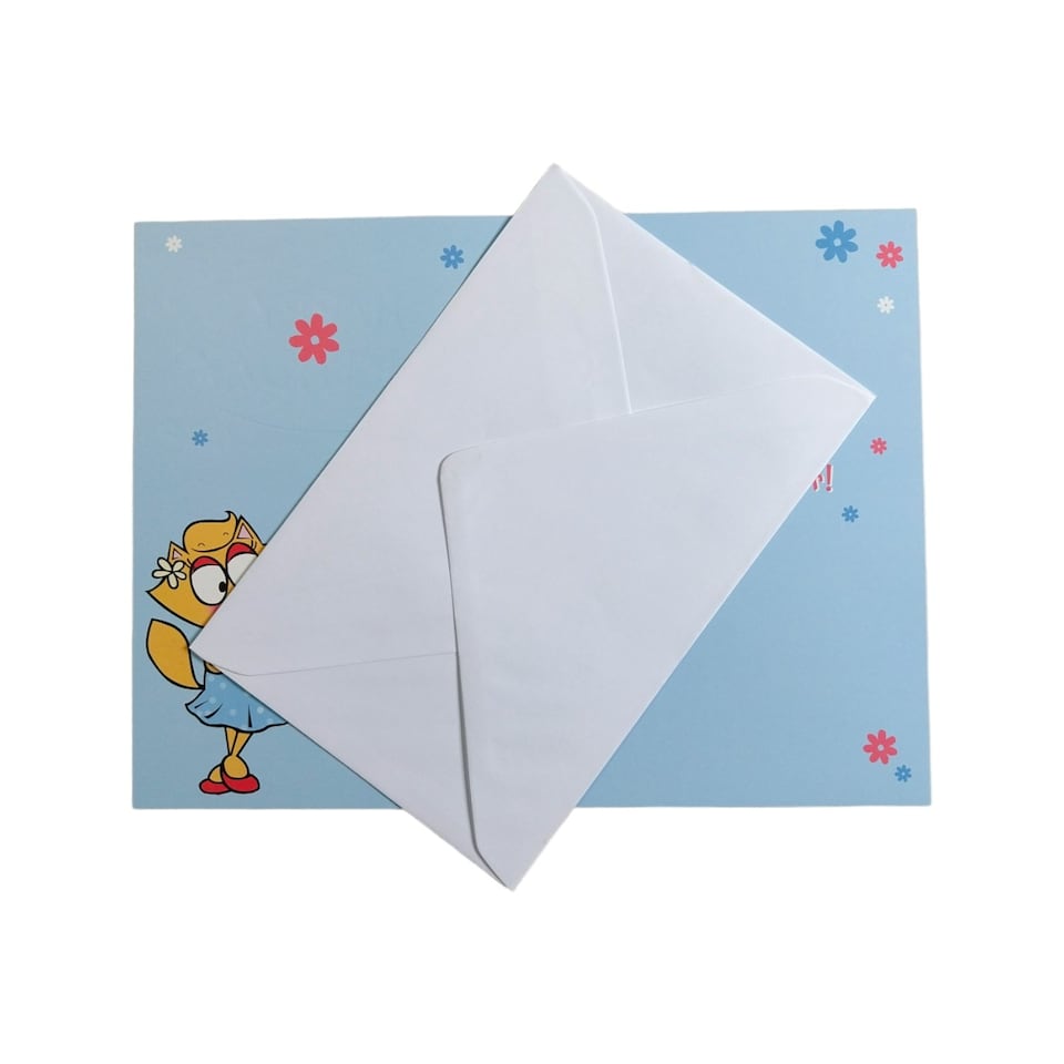 image 1 of Cute Cat Design Open Female Birthday Witty Words Card
