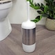 image 1 of Showerdrape Elite White Chrome Toilet Brush & Holder
