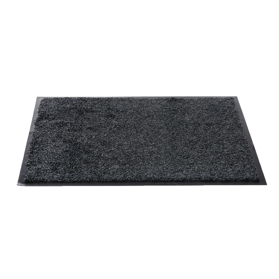 Sentry Barrington Cotton Washable Mat 20 x 33'' Charcoal - One Colour - One Size