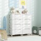 image 3 of COSTWAY Rolling Storage Cabinet Vertical Storage Unit with 5 Drawers