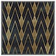 image 4 of Gold geometreic lines (Picutre Frame) Brown | Oak | XL