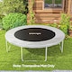 image 2 of SPORTNOW Trampoline Mat with 42 V-Hooks, for 8ft Trampoline, Black