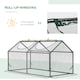 image 6 of Outsunny Greenhouse Plants Foil Tomato Vegetable House W 2 Windows White