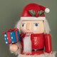 image 5 of 19cm Traditional Wooden Santa Nutcracker Christmas Stocking Holder