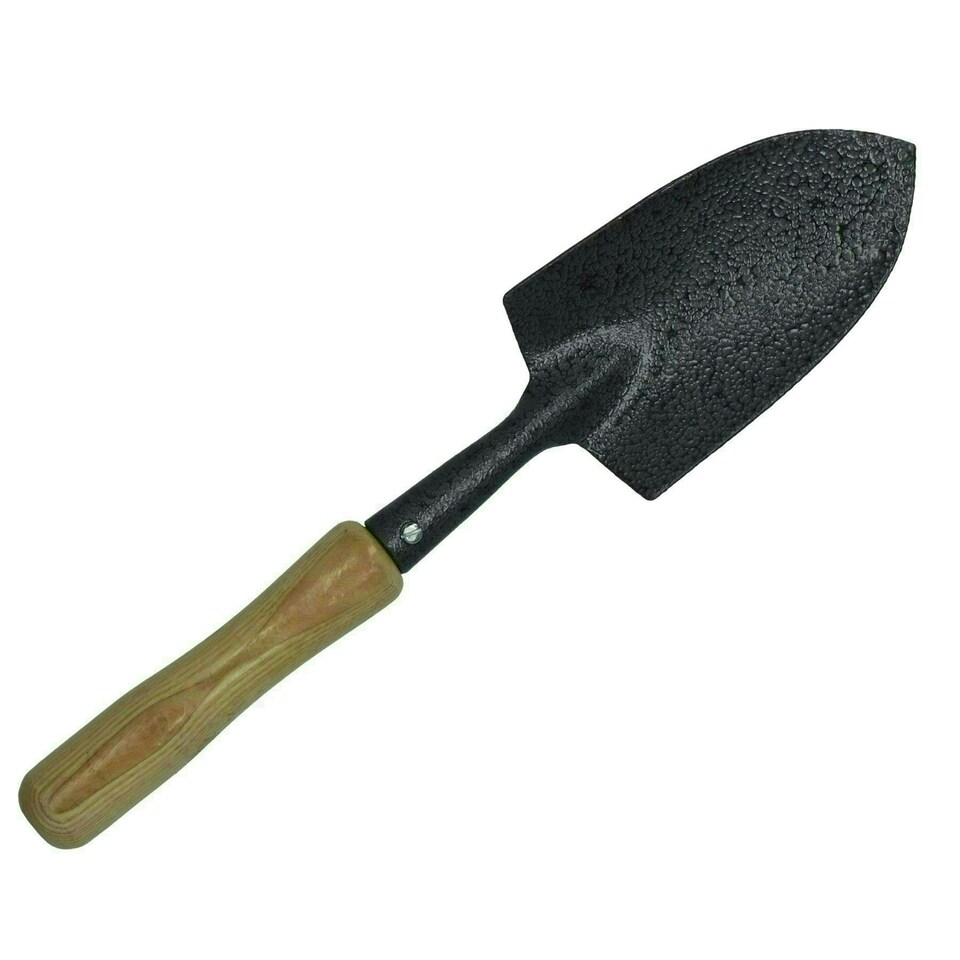 image 1 of Garden Hand Trowel Shovel Spade Digging Gardening Tool with Wooden Handle