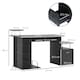 image 7 of HOMCOM Wood Computer Desk Laptop Workstation Drawer Shelf for Home Office