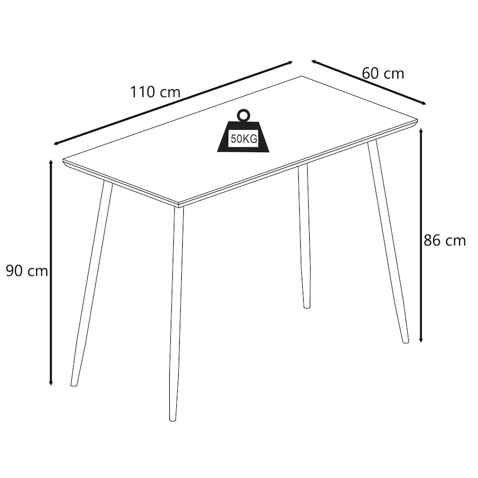 image 1 of Monza Bar Table 110 centimeter in Oak | Brown | Oak