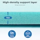image 4 of Lavio Quilted Mattress Protector Thick Cooling Gel Memory Foam Bed Cover | White | King