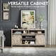 image 6 of COSTWAY 65 Inches TV Stand Media Entertainment Center Grey Grey