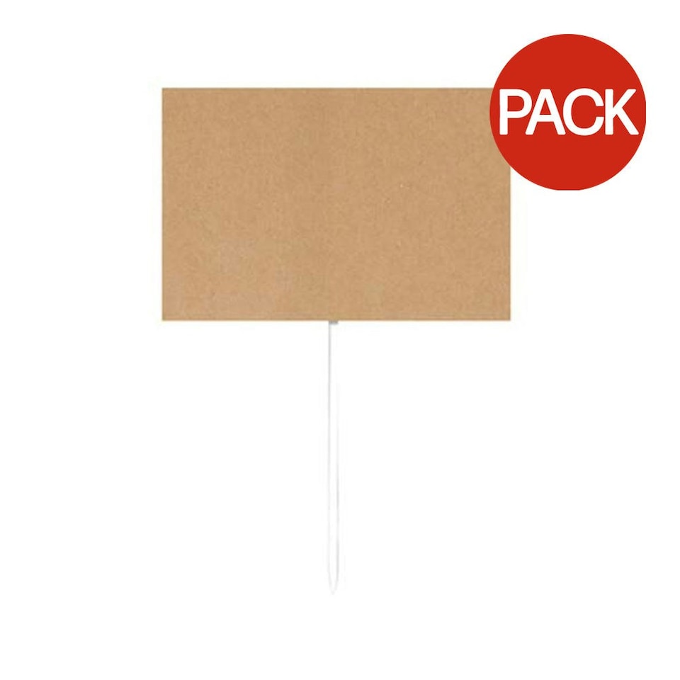 Creative Party Food Markers (Pack of 12) - Brown - One Size