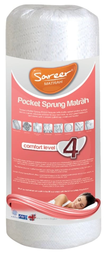 image 1 of Sareer Pocket Sprung Mattress - 3FT | Gold | Single