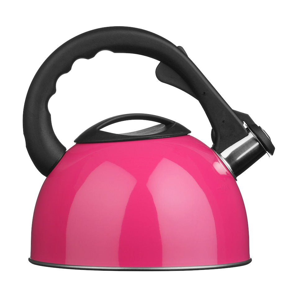 image 1 of Hot Pink 2500ml Whistling Kettle