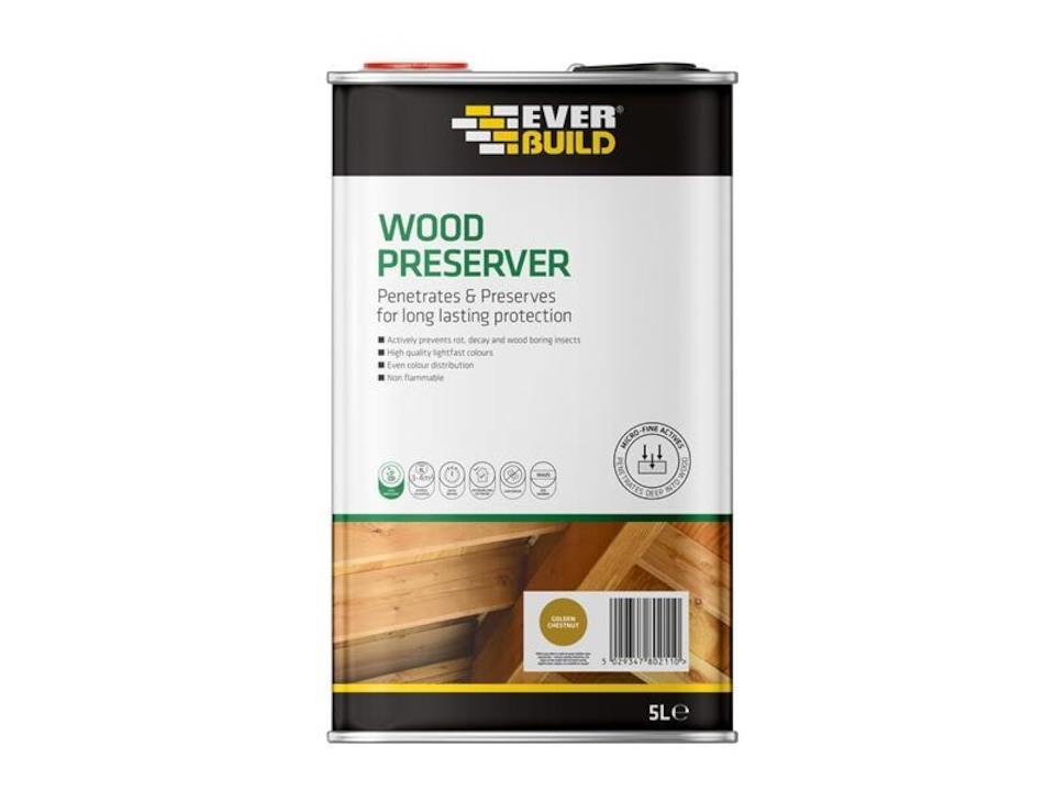 Wood Preserver Golden Chestnut 5 litre - EVBLJGC05 | Multi