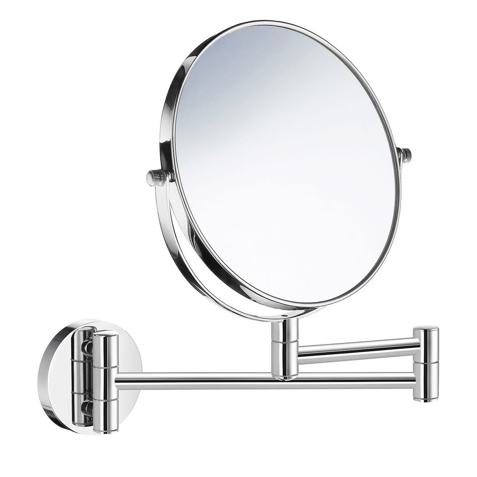 BESLAGSBODEN Polished Chrome Double Sided Bathroom Mirror