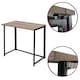 image 5 of House of Home Computer Desk Brown Wood Foldable Study Coffee Table Laptop Office PC Folding for Storage | Brown