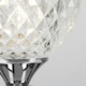image 3 of ValueLights Pair Of Modern Silver Chrome And Decorative Glass Bedside Touch Table Lamps Chrome