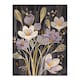 image 3 of Purple Crocus Flowers Bloom Floral Living Room Black Framed Wall Art Print A4