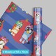 image 1 of Bluey Christmas 2 Sheets & 2 Tags Gift Wrap