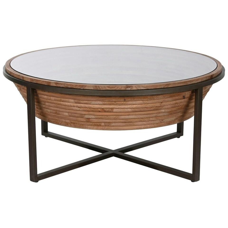 image 1 of Centre Table Home ESPRIT Crystal Fir wood 102 x 102 x 46 cm N/A