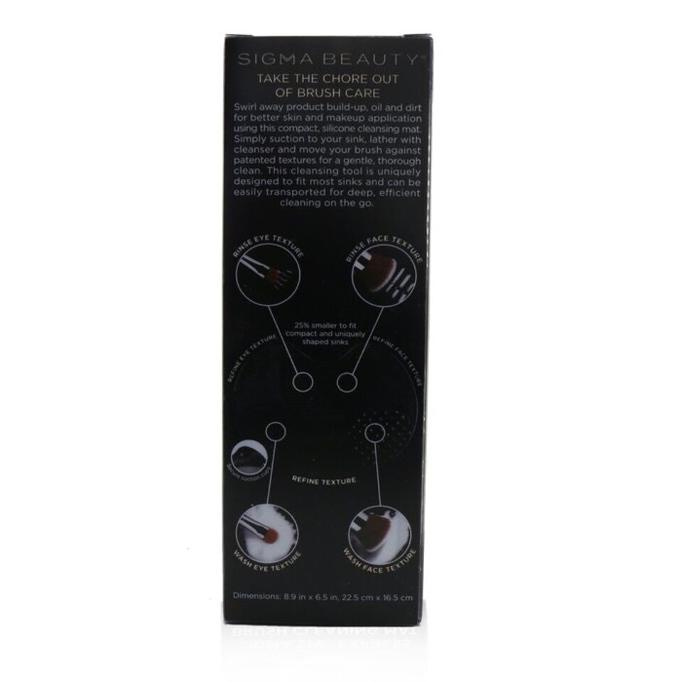 image 1 of Spa Express Brush Cleaning Mat - Black - -