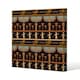 image 1 of Orange & Black Hieroglyphs (Canvas Print) 101 x 101 x 4cm