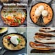 image 4 of VonShef 3Pc Cast Iron Skillet Pan Set - 6", 8", 10"