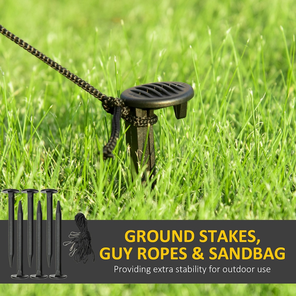 image 1 of Outsunny 10ft Inflatable Snowman w/ Black Hat, Green Scarf for Garden Yard