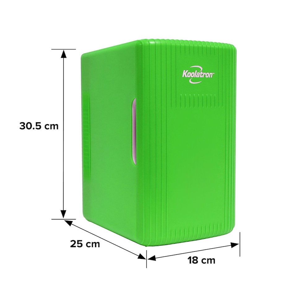 image 1 of Koolatron 6L/8 Can Portable Mini Fridge | AC/DC Cooler & Warmer | Green