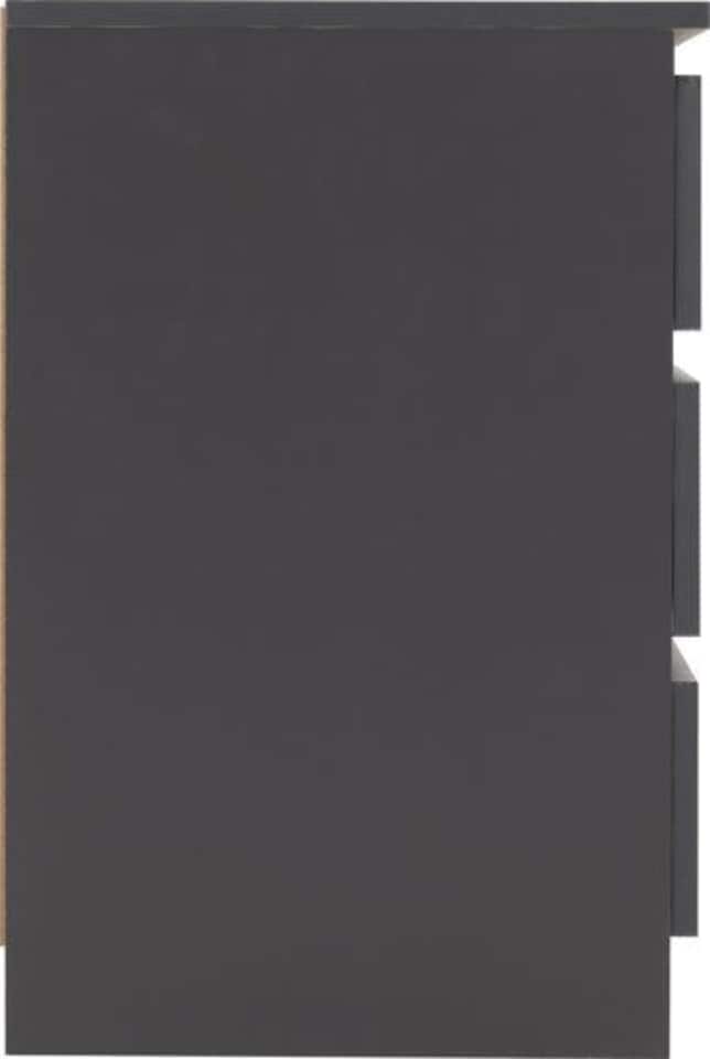 image 1 of Malvern 3 Drawer Bedside Table Grey